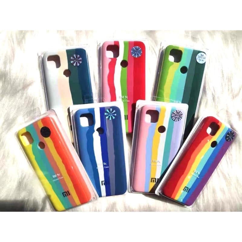 arco iris Capa de Samsung  aveludada arco-íris para Samsung A32 4G