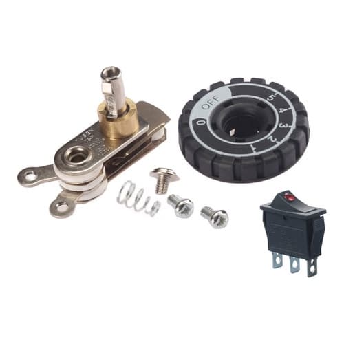 Kit Botão + Termostato P/ Ferro Passar A Vapor Industrial