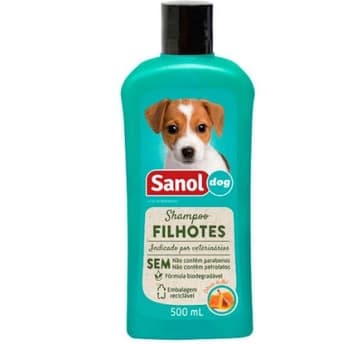 Shampoo Para Cães Filhotes 500ml - Sanol Dog