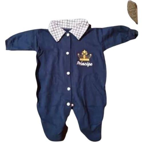 Macacao Algodao Confortavel Rn Para Bebe Menino E Menina Algodao Azul Bebe,rosa Bebe,azul Marinho