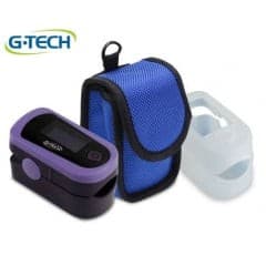 Oxímetro De Dedo G-tech Oled Com Acessórios - Alta Precisão