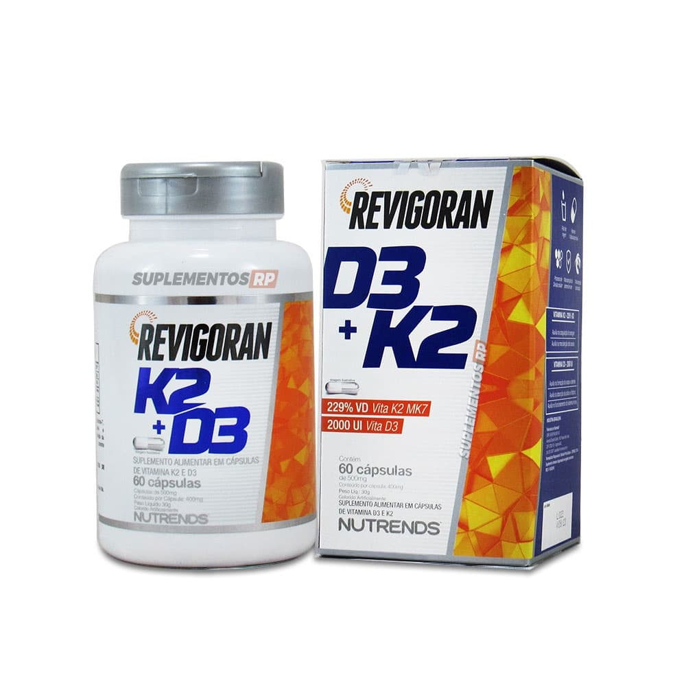 Vitamina D3 2000UI + Vitamina K2 229%  (60 Caps) nutrends