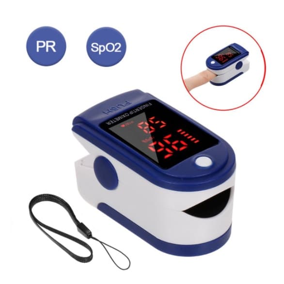 Oxímetro De Dedo Portátil Para Monitor De Frequência Cardíaca / Pulso De Oxigênio No Sangue