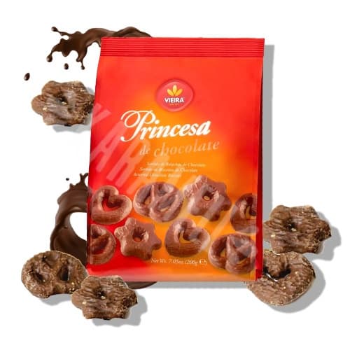 Biscoitos Sortidos de Chocolate - Princesa - Importado Portugal