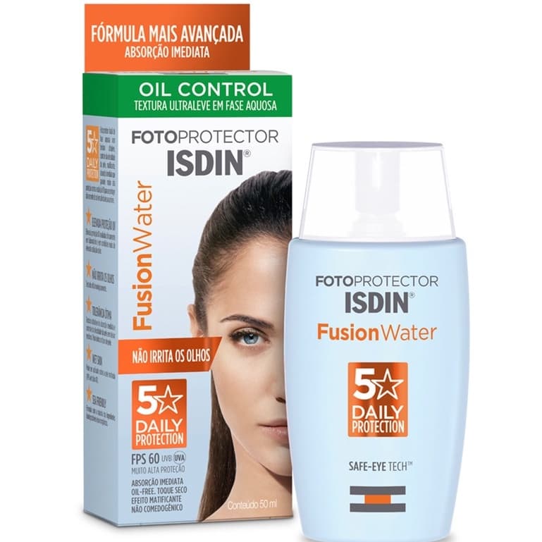 Protetor Solar Facial Isdin Fusion Water Oil Control Fps60 - 30ml
