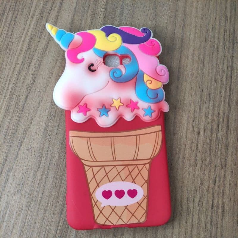 Kit 5 Capinhas de Celular  Samsung j7 prime unicórnio desenho infantil -samsung J7 Prime / J7 prime 2/ J4 normal (2018) linda em silicone linda macia unicornio capa Samsung j7 prime