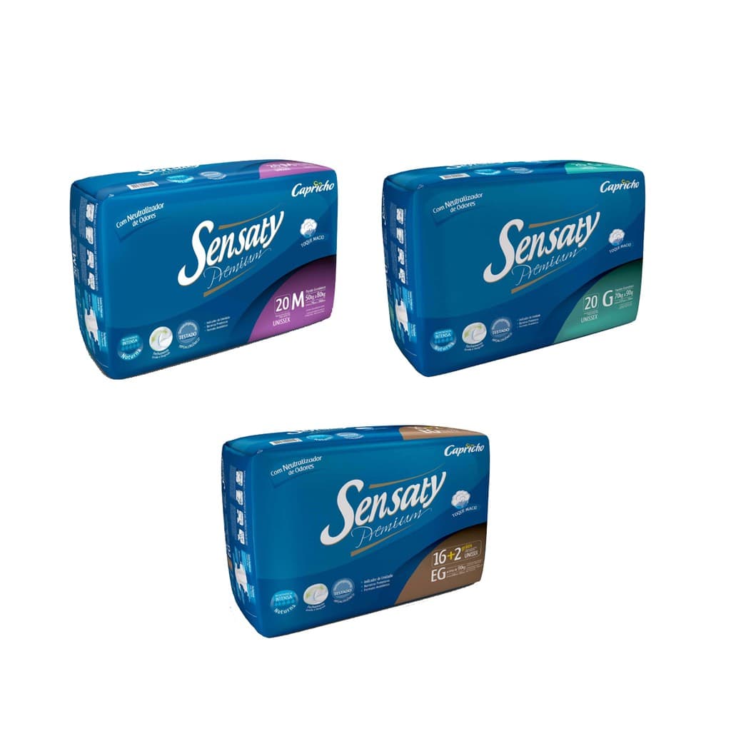 Fralda Sensaty Premium Noturna