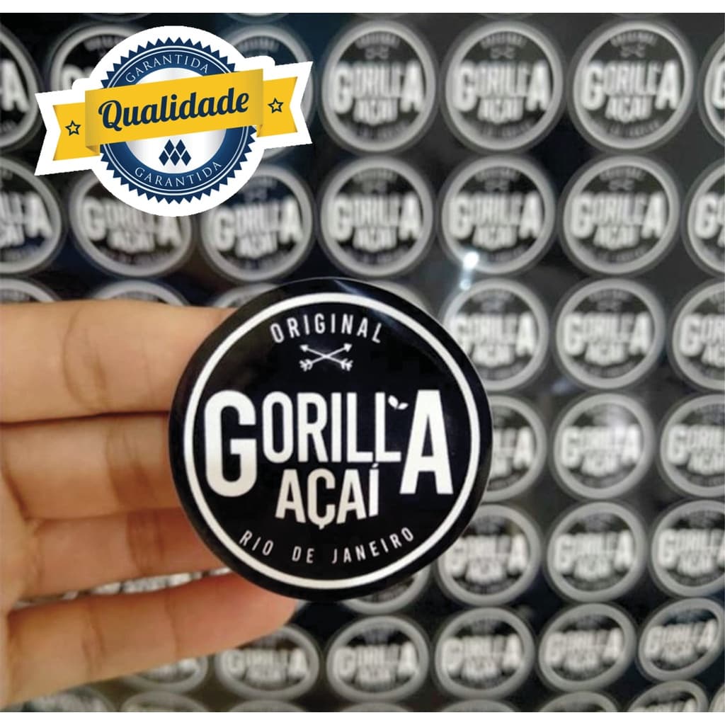 1000un Adesivo Personalizada 4x4cm c/ Sua Logo a Prova d' Água Resistente Baixas e Altas Temperatur