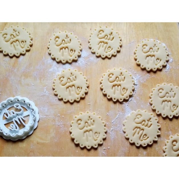 Kit 4 Cortadores de Biscoito, Pasta Americana, Biscuit Massinha de Modelar Alice no país das maravilhas CT10295