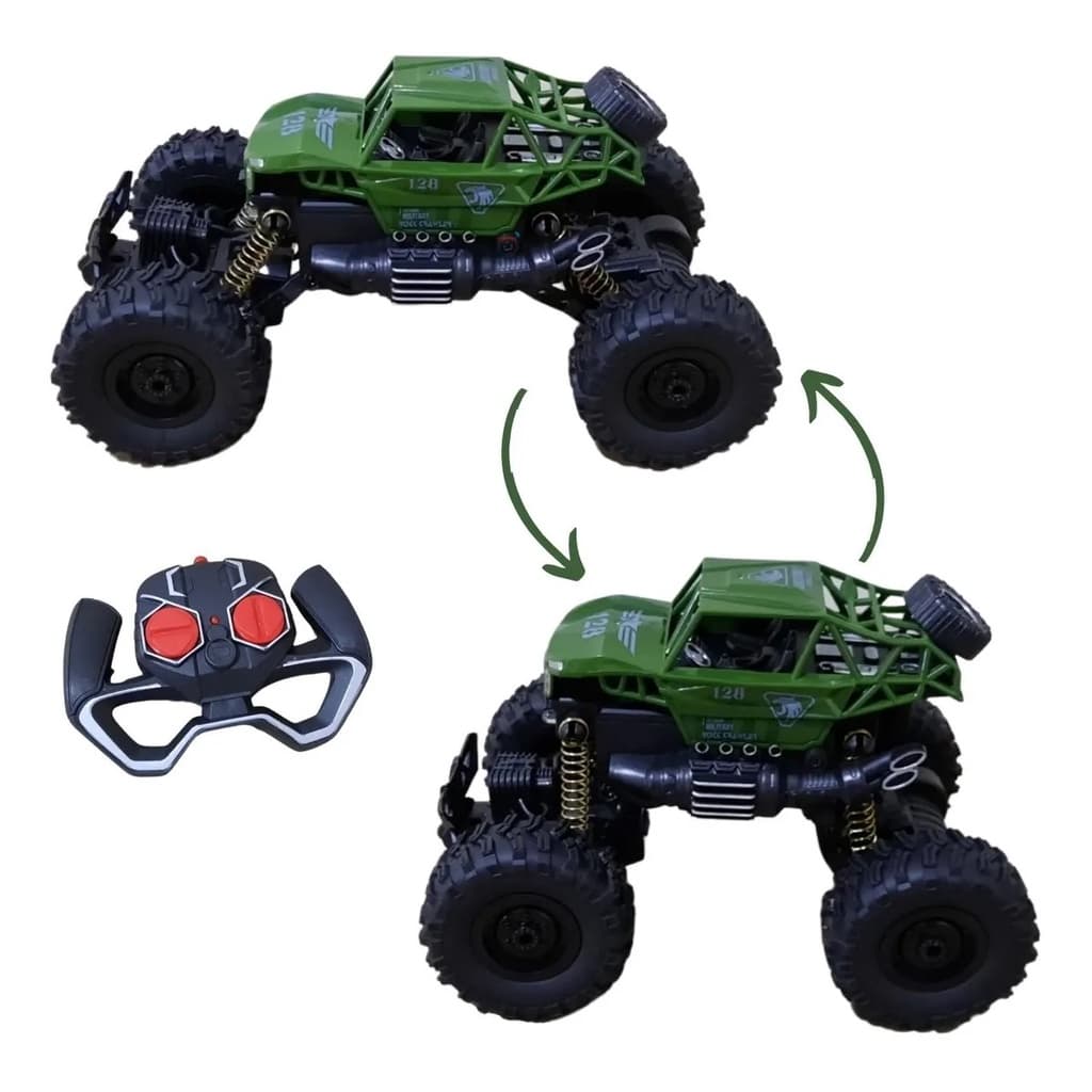 Carrinho De Controle Remoto Elétrico Monster Truck 4x4 Top