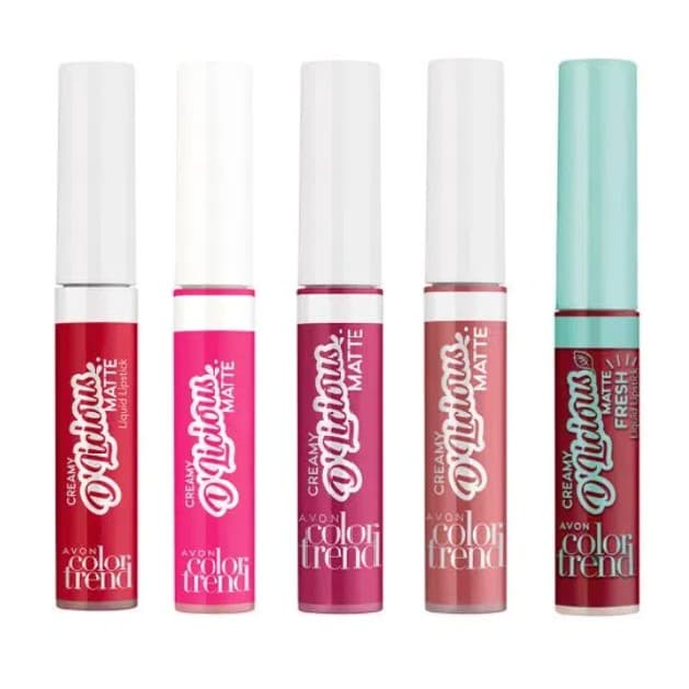 Batom Líquido Matte ou Matte Fresh D´Licious Creamy Várias Cores 4ml cada Avon