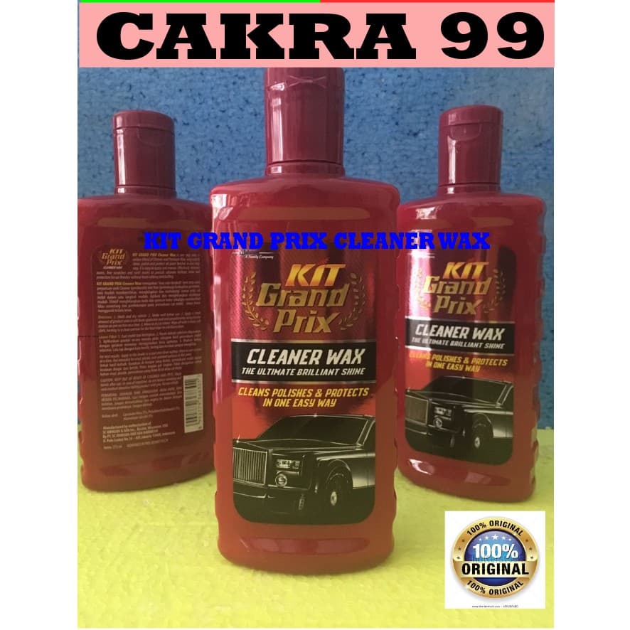 Kit De Limpeza Grande De Cera Líquido Brilho No Corpo Do Carro 275 ml