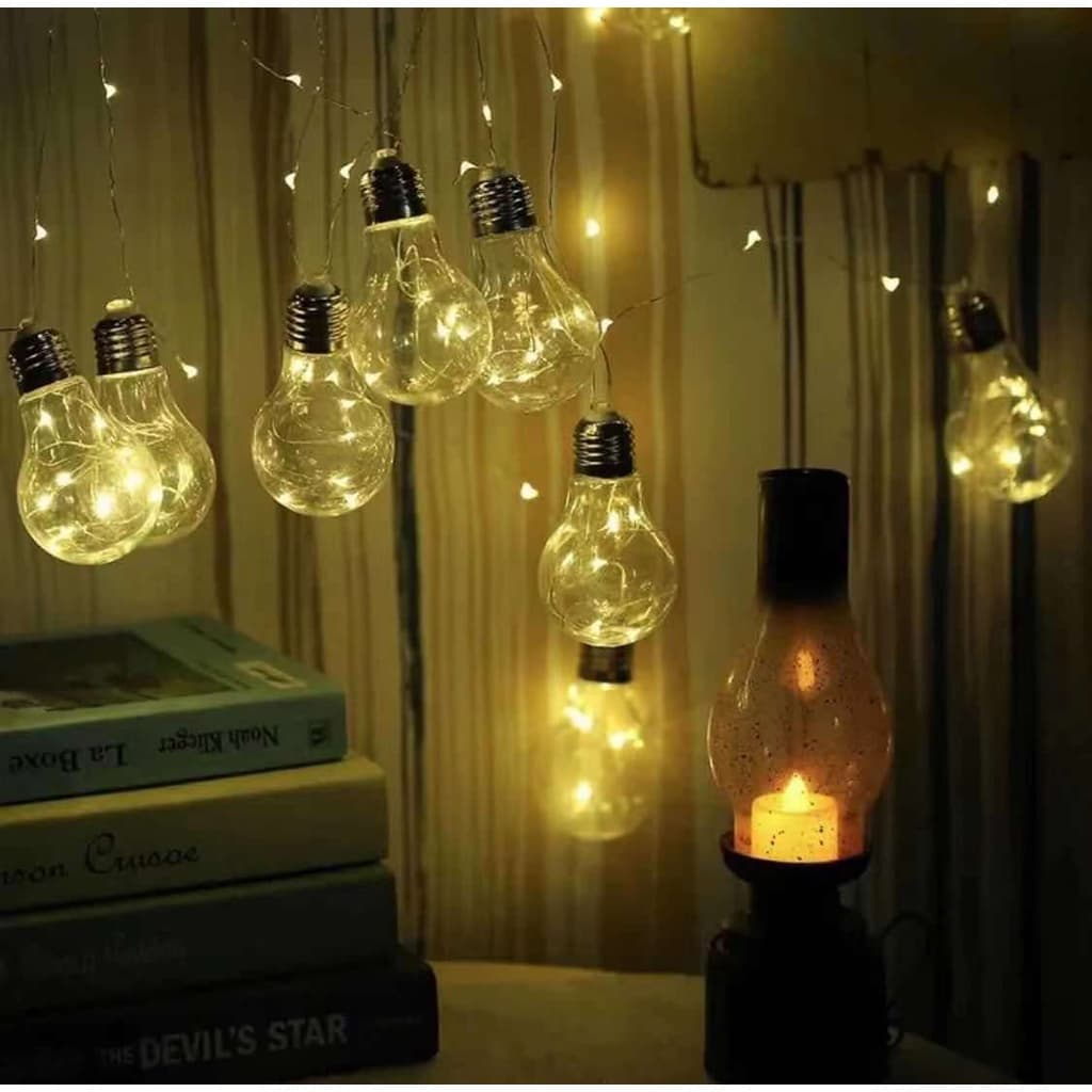 Luminária De Led Cordão De 10 Lâmpada Gambiarra Led Luzes