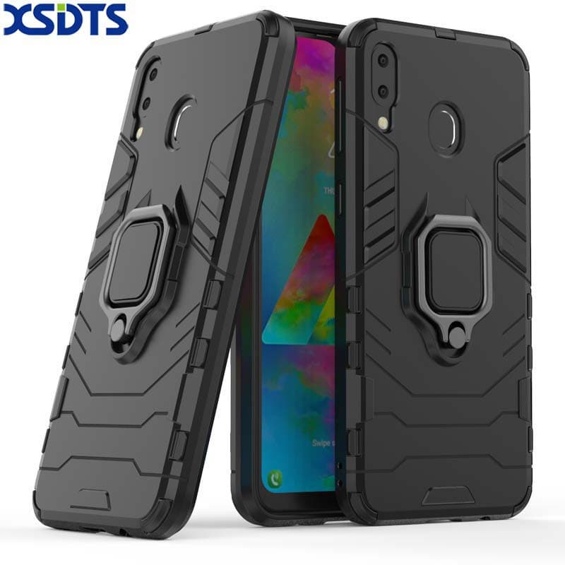 Capa Para Samsung M20 Case Samsung Galaxy M20 M 20 M205F Phone Case Armor Bumper Ring Holder Stand Back Cover