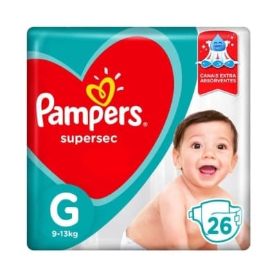 Fralda Pampers Supersec G Com 26