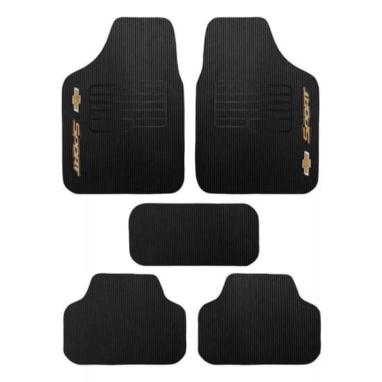 Tapete Personalizado Chevrolet Preto Celta  Sport Todos Modelos  - Tapete Automotivo