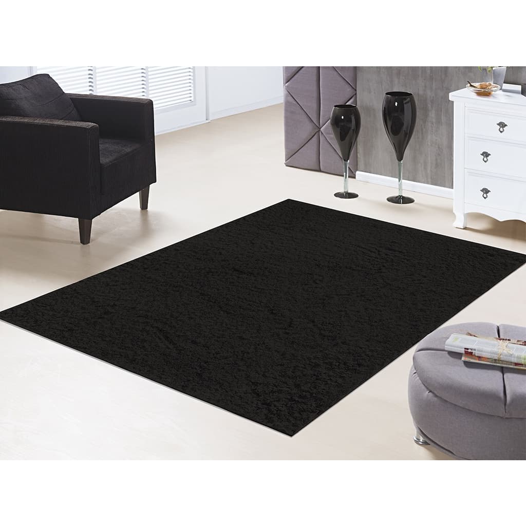 Tapete Silky 1,00 X 1,50 Pelo Super Macio Antiderrapante Não Risca O Piso Sala De Jantar Sala De Reunião