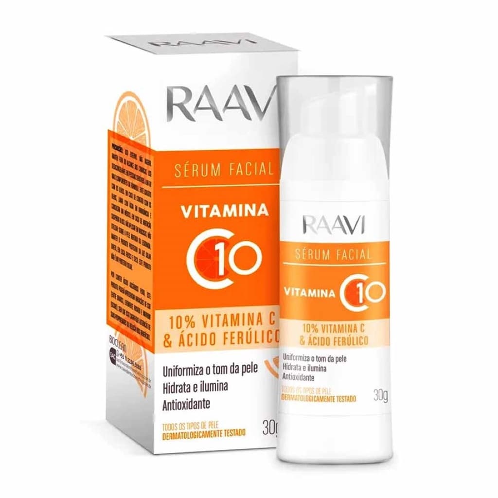 Sérum Facial Vitamina C e Ácido Ferúlico 30g - Raavi