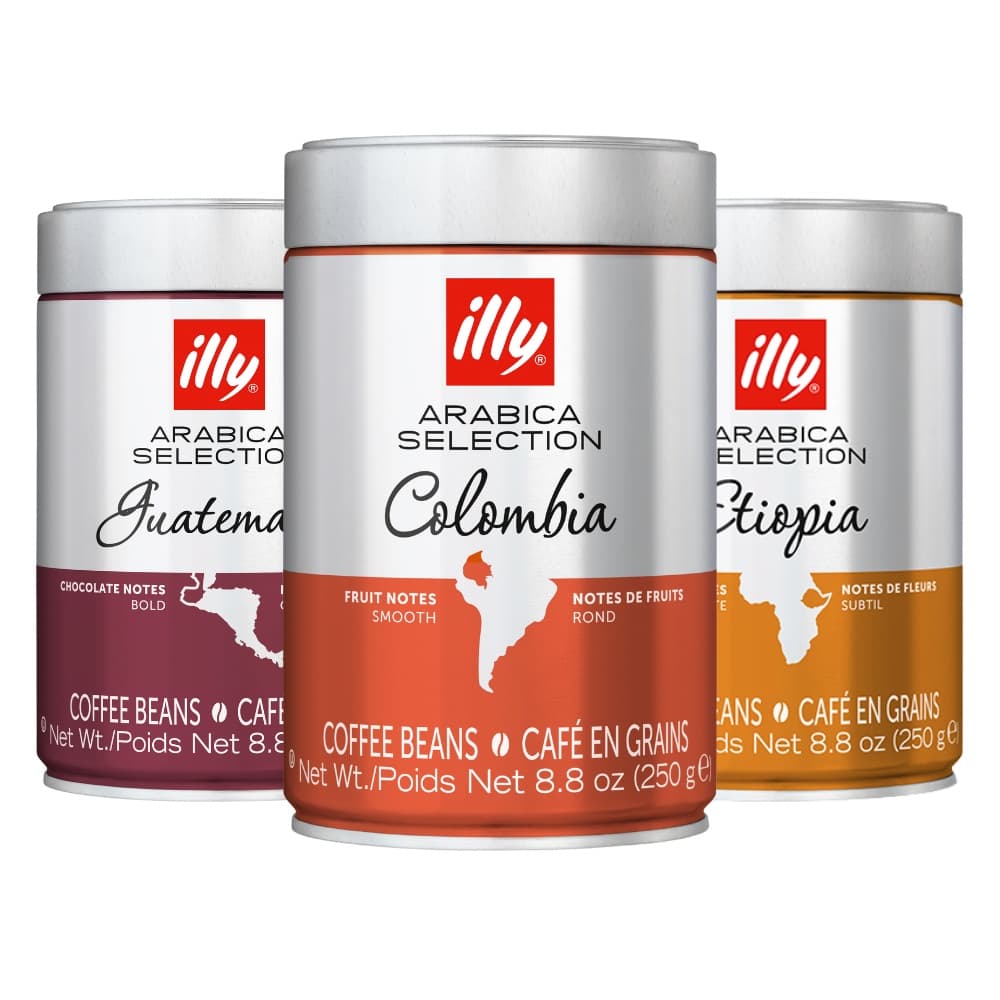 Cafe em Grao, Illy Selection, 3 Latas de 250g