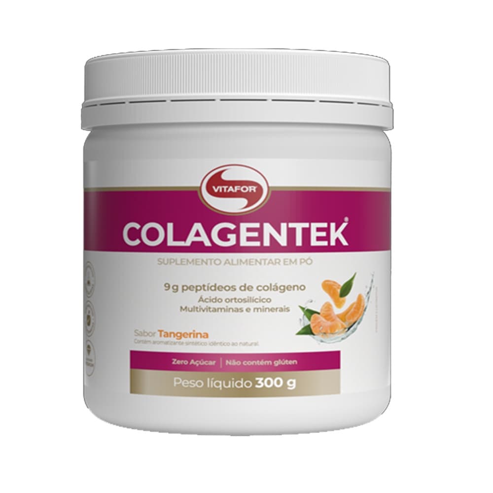 Colagentek pote 300g  Tangerina - Vitafor