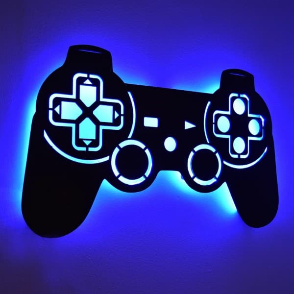 Playstation luminaria decorativa Controle VIdeo Game Setup