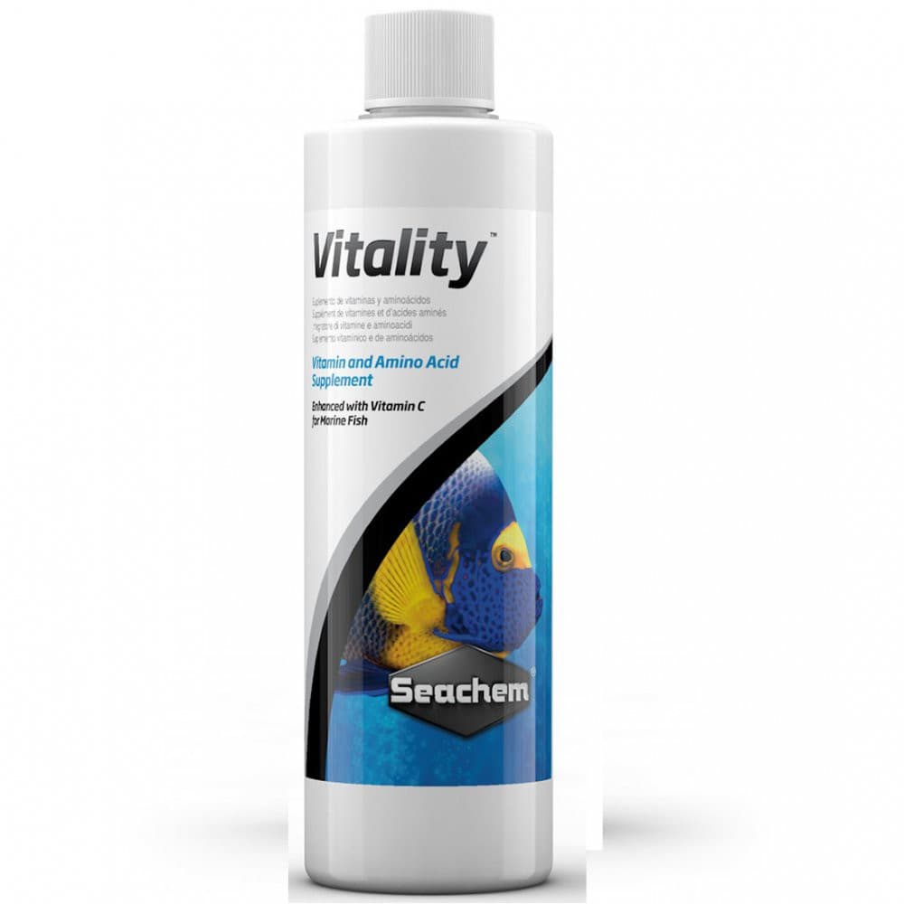 SEACHEM VITALITY 50ML SUPLEMENTO VITAMINA E AMINOACIDO C/ VITAMINA C P/ PEIXES MARINHOS - UN