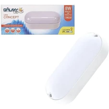 Luminaria Led Tartaruga 8W e 15W 6500K Bivolt Galaxy Led