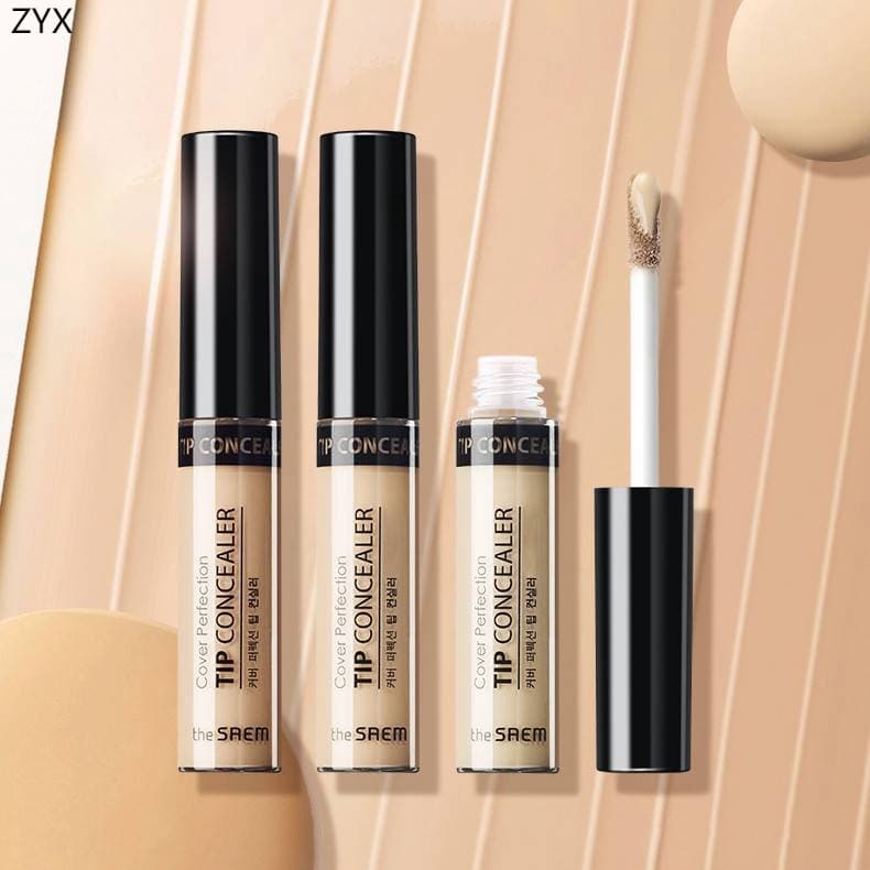 THE SA & EM Cover Perfection Tip Concealer (SPF28/PA +) Corretivo Líquido Para Maquiagem Facial Base Iluminada 6.5g