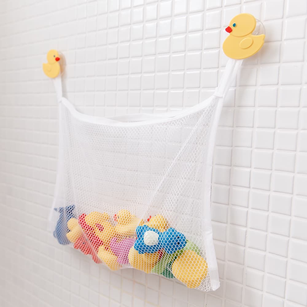 Saco Organizador Brinquedos De Banho Lançamento Buba Rede Redinha Porta Brinquedos Banheiro Bebê