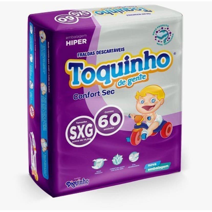 Fralda Descartável Infantil Toquinho de Gente Confort Hiper - SXG