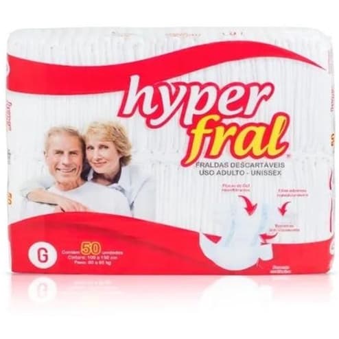 Fralda geriátrica Noturna Hyper Fral M/G/EG