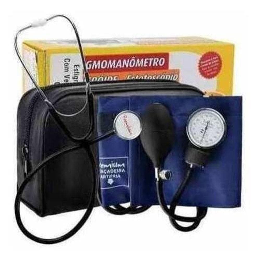 Aparelho De Pressão Arterial Premium + Estetoscópio