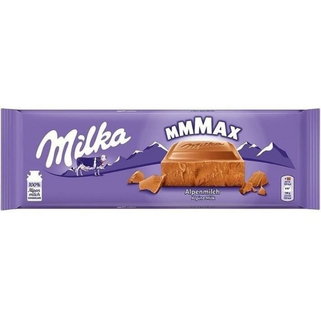 Milka Alpine Milk - Chocolate Ao Leite - Importado 250g