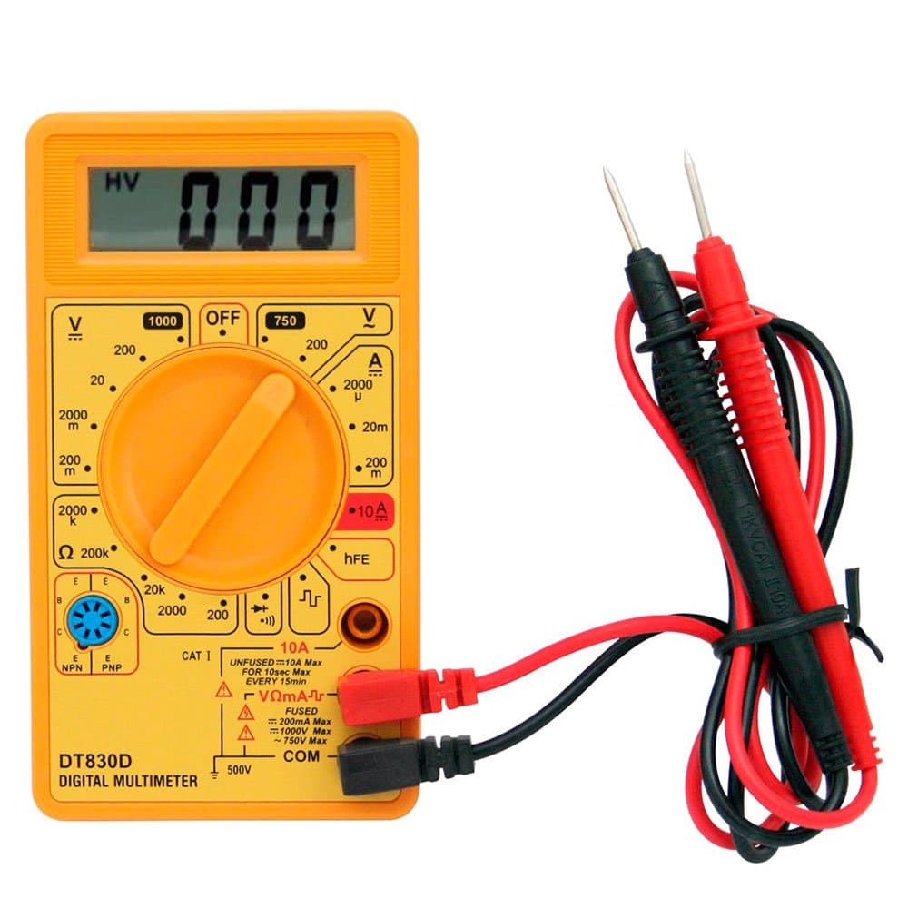 Multimetro Digital Profissional Cabo Multi Teste Portátil