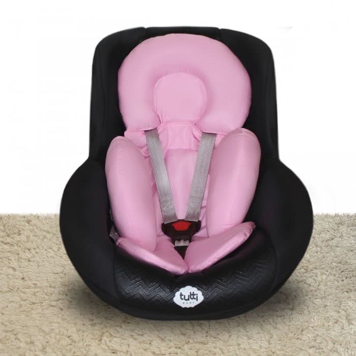 Colchonete Apoio para Bebê Conforto ou Carrinho de Bebê Rosa