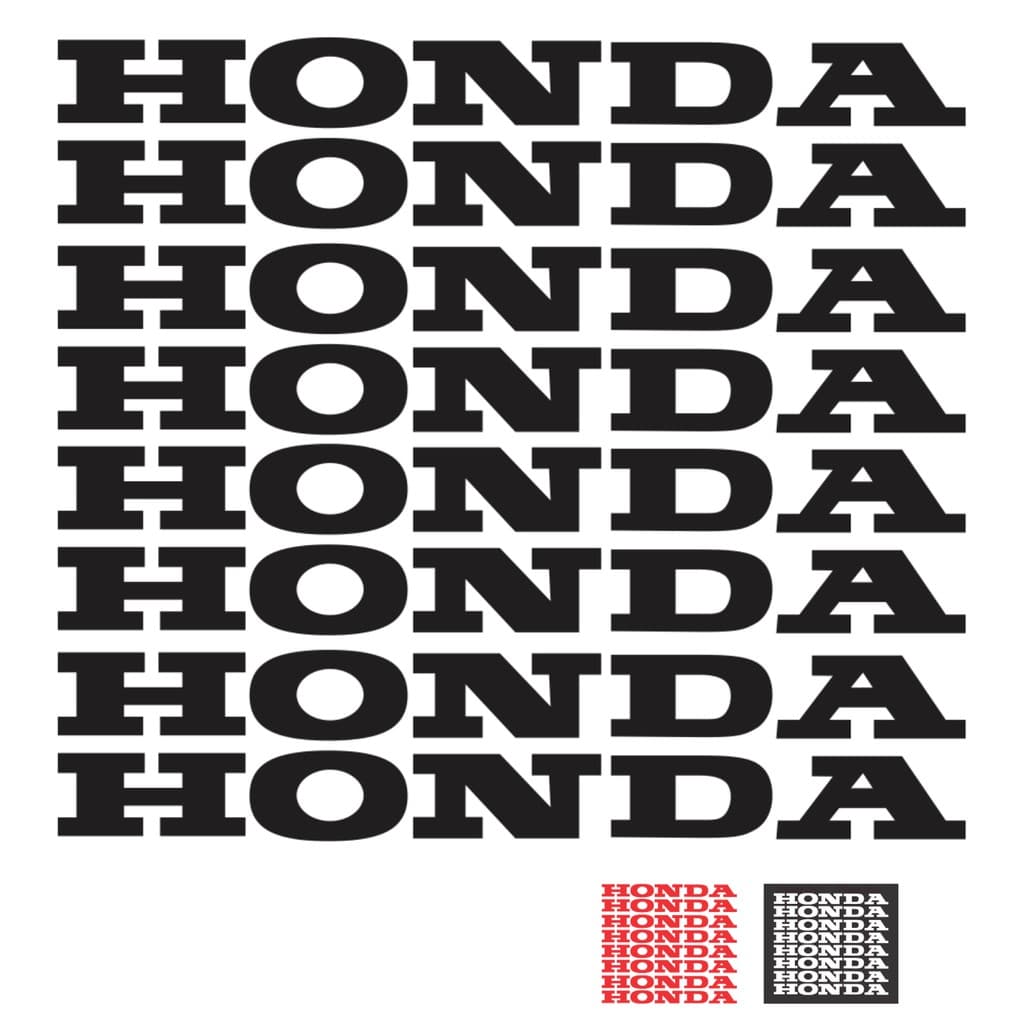 Adesivo compativel motos Honda Para Roda Kit Com 8 Todos Os Modelos De Motos