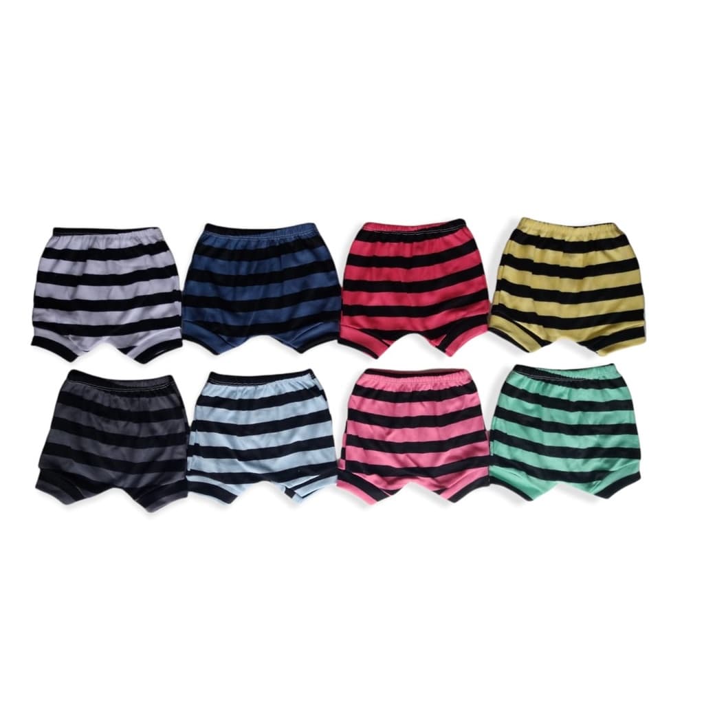 Short Tapa Fralda infantil de bebê Menina e Menino listrado