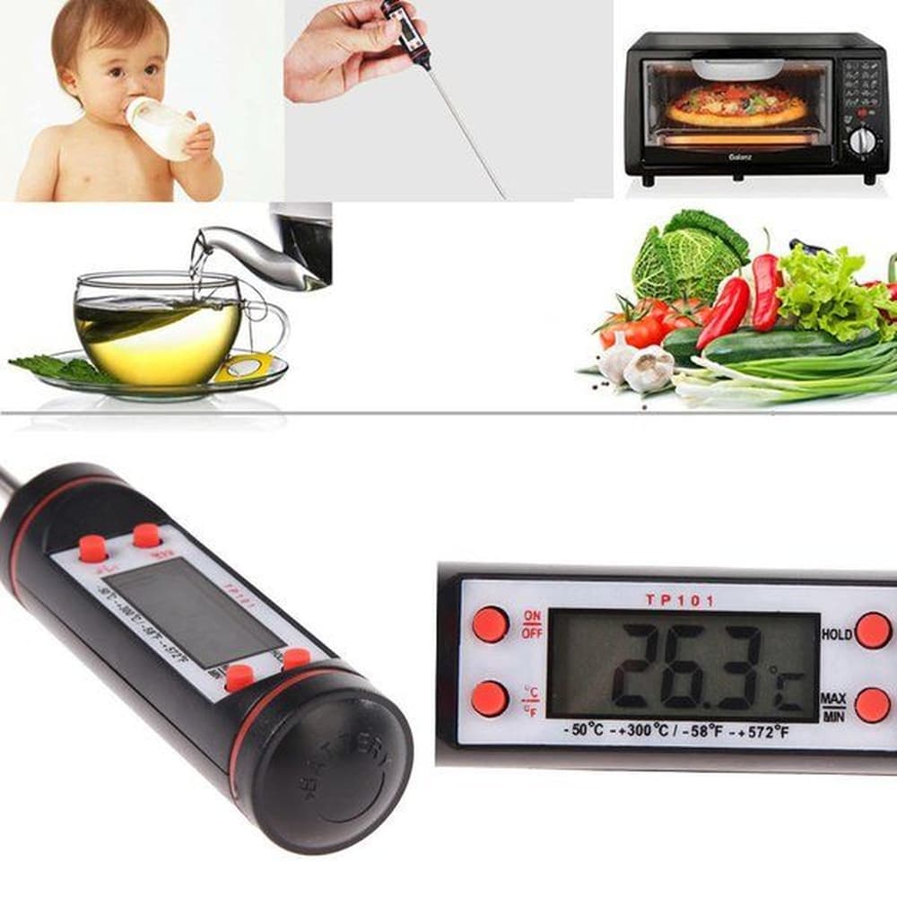 Termômetro Culinário Digital Espeto Alimentos Cozinha Tp101