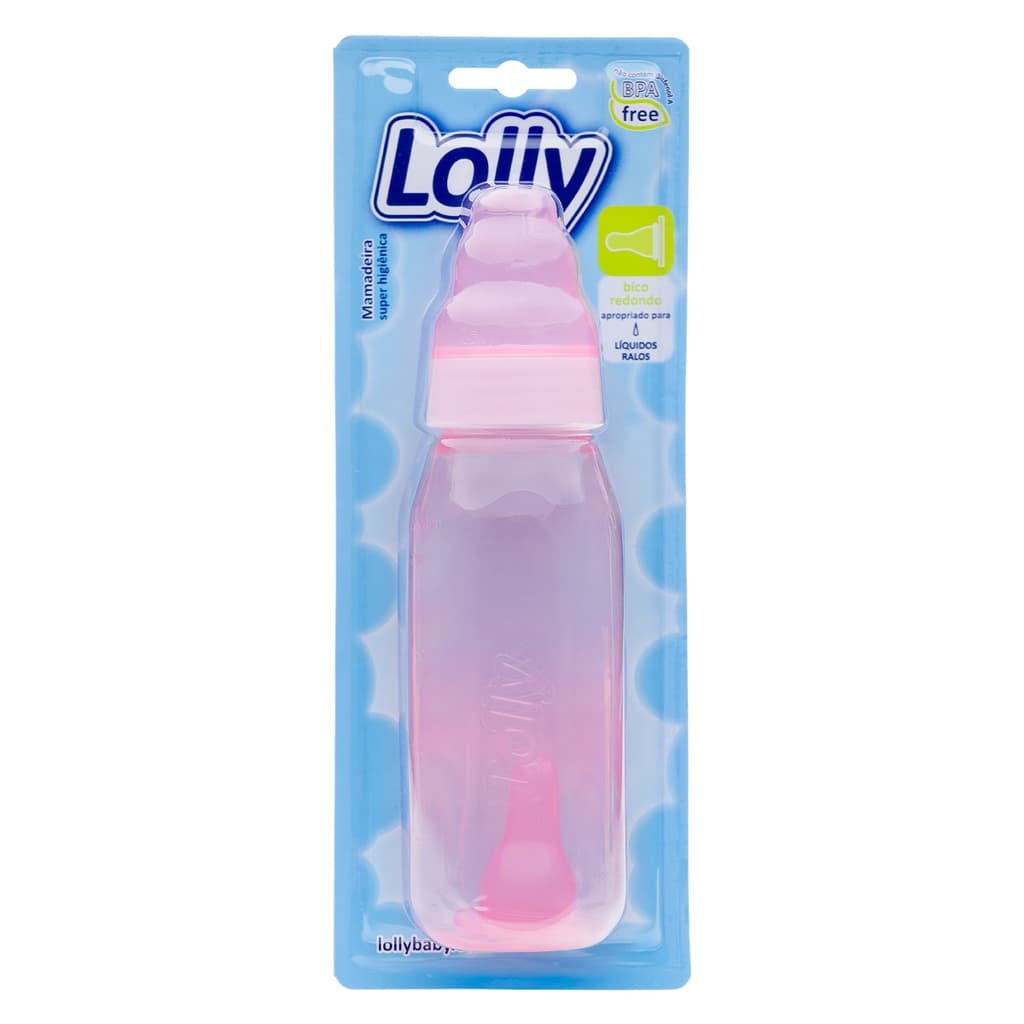 Mamadeira Clean 220 ml R Rosa Lolly