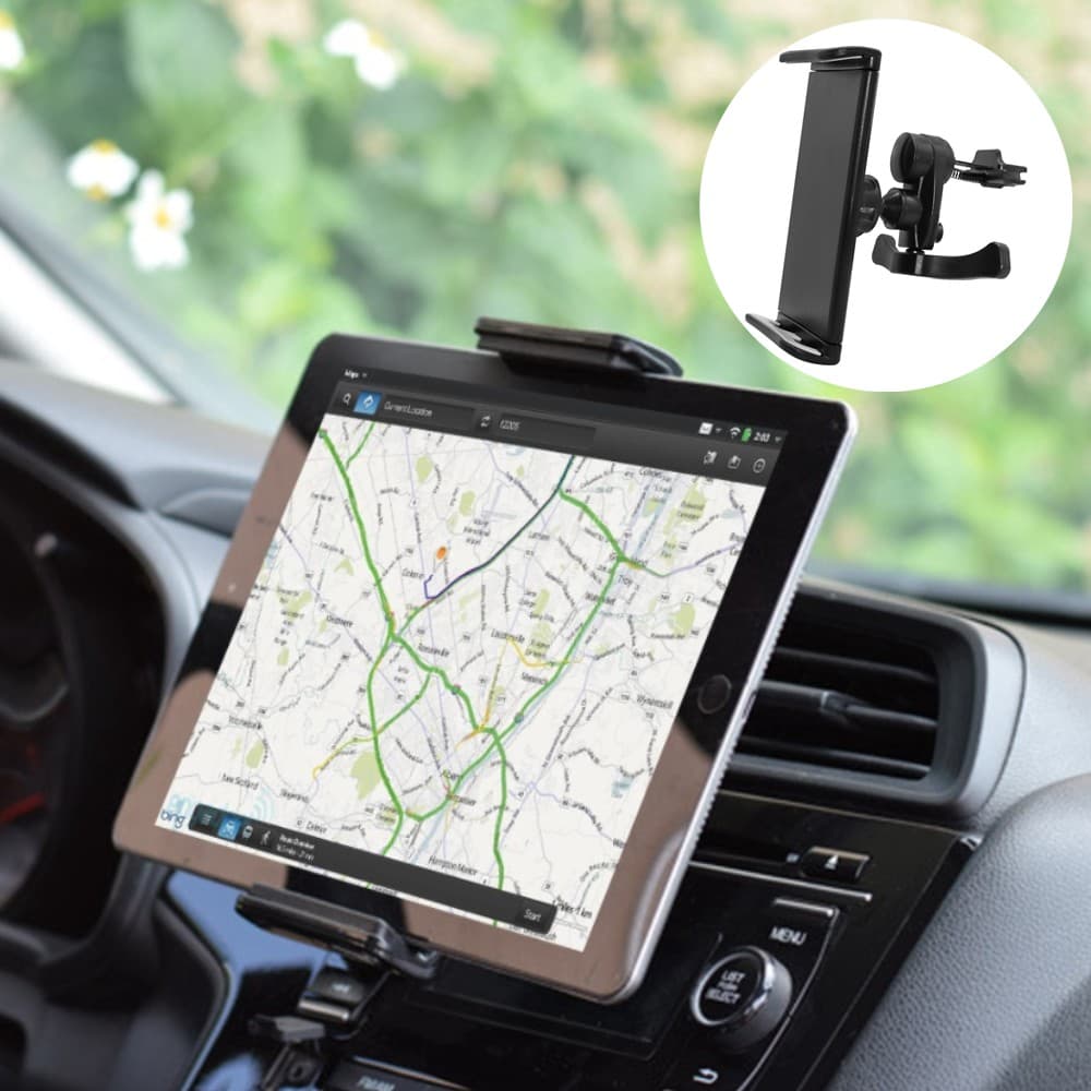 Mais Novo De 360 Graus De Rotação Do Carro Air Vent Mount Holder Suporte Para Ipad 1 3 4 mini 4-10 "  Tablet Telefone Gps Etc
