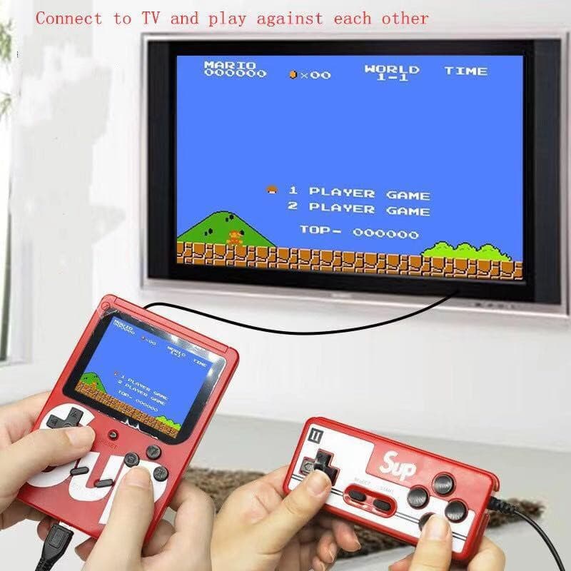 Mini Game Portátil 400 Jogos Antigos Retrô Video Game De Mão Controle Extra