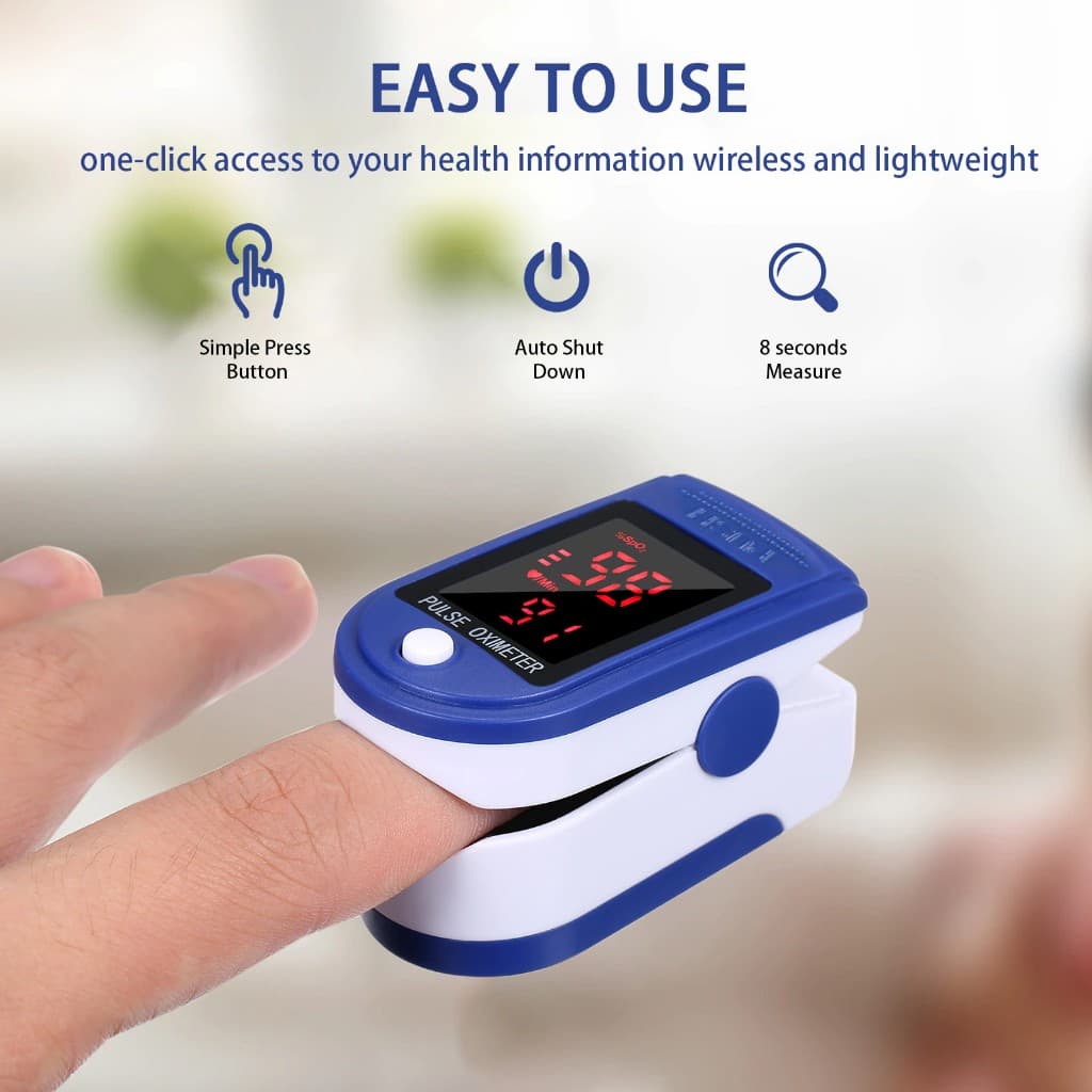 Oferta Oxímetro De Dedo Digital Led Medidor Saturação Oxigênio