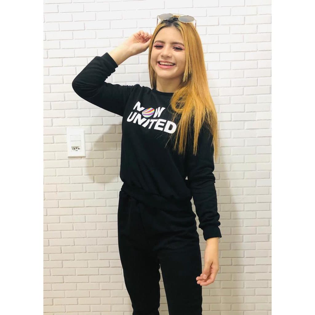Conjunto Calça e Blusa Infantil Juvenil de Moletom Conjunto de Moletom Juvenil Feminino