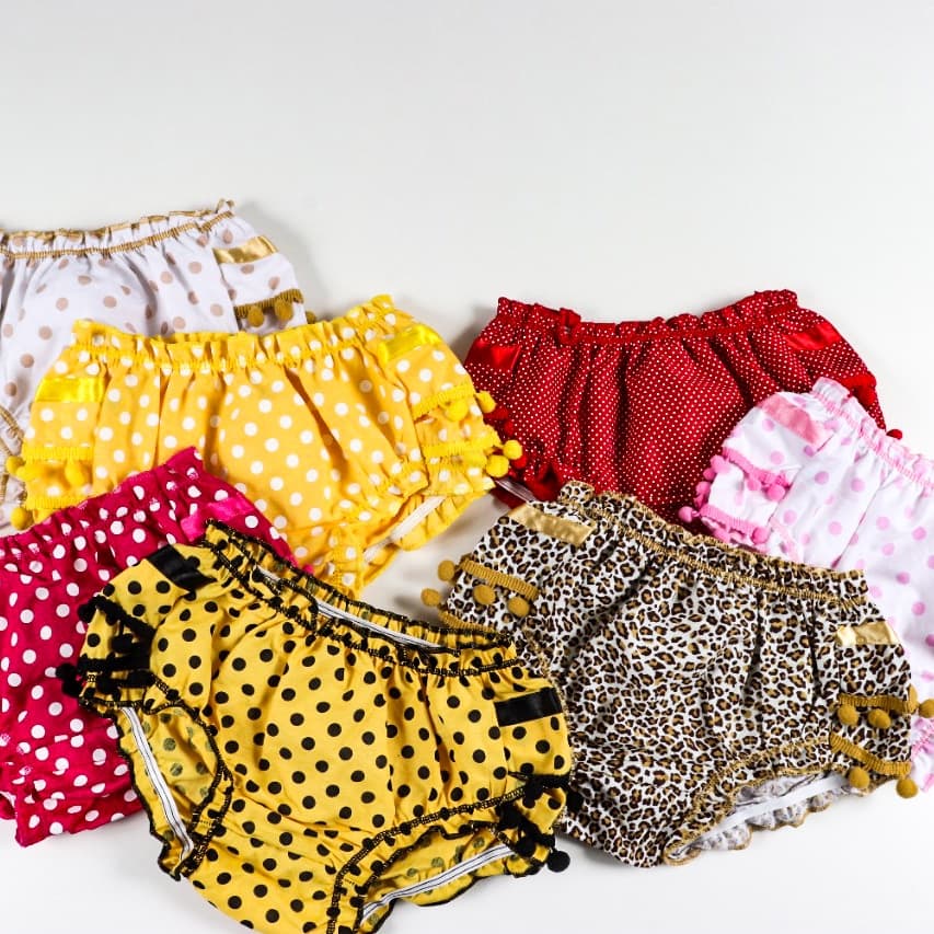 Kit 10 Calcinhas Bebê Infantil Bunda Rica Tapa Fraldas algodão