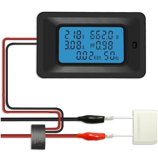 Medidor De Consumo Voltímetro Wattímetro Amperímetro Digital Kw/hora 6x1