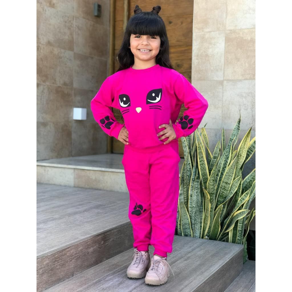 Conjunto de Moletom Infantil Flanelado Conjunto de Inverno Infantil Conjunto Calça e Casaco Infantil