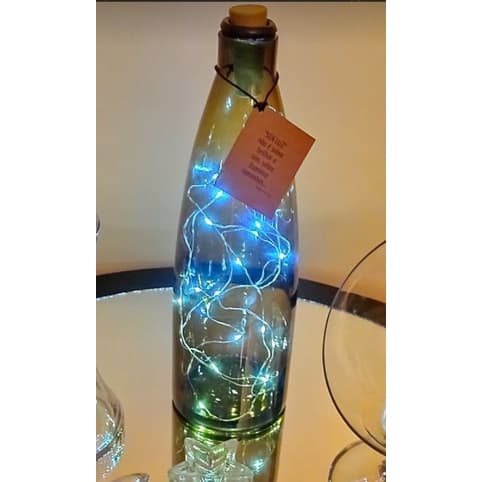Luminária Led Garrafa Degradê Retrô Garrafa Iluminada  Luminária De Mesa  Retrô Led Cor Branco Frio