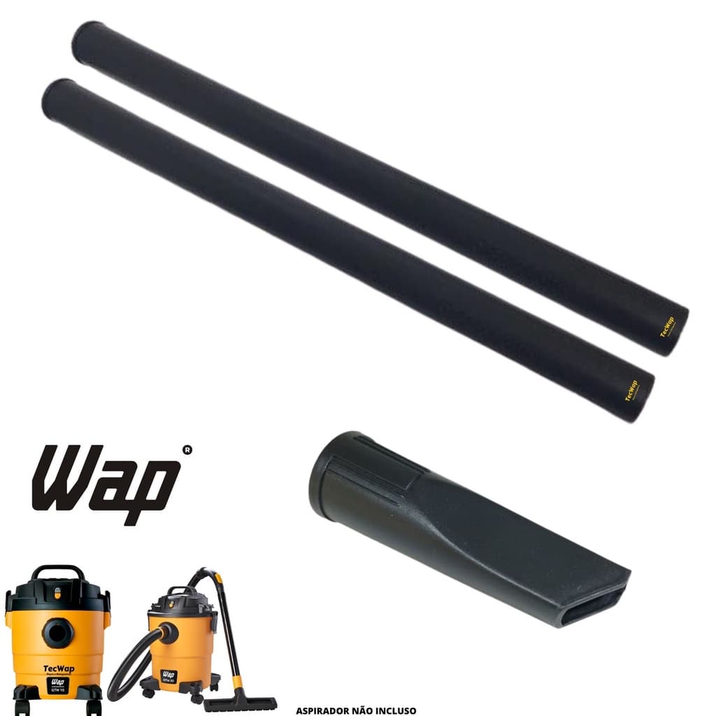 Tubo Extensor Para Aspirador de Pó Wap Gtw 10 Gtw 12 Gtw 20 + Bico Canto