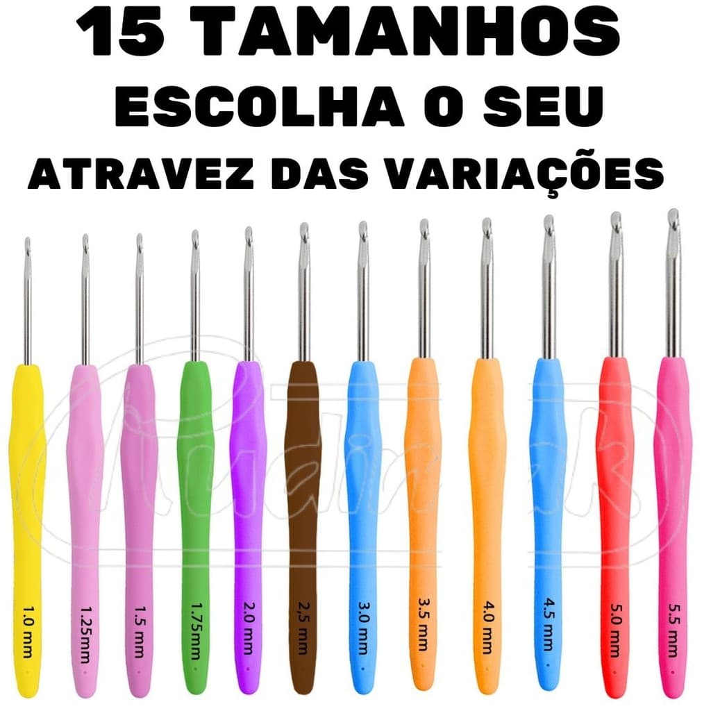 Agulhas Para Crochê Barbante- De 1mm Á 5,5mm Escolha O Seu! PROMOÇÃO