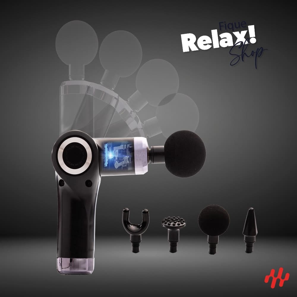 Massageador Pistola Elétrico Relax Action Original Alivia Tensões Musculares